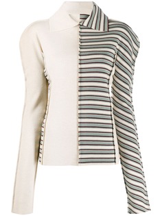 Jil Sander трикотажный топ-рубашка