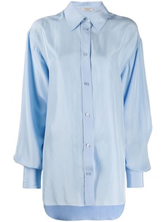 Nina Ricci рубашка оверсайз с заостренным воротником