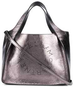 Stella McCartney маленькая сумка-тоут с эффектом металлик