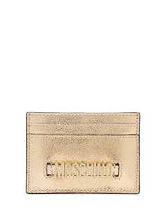 Moschino декорированный картхолдер с металлическим логотипом