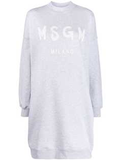 MSGM платье-свитер с логотипом