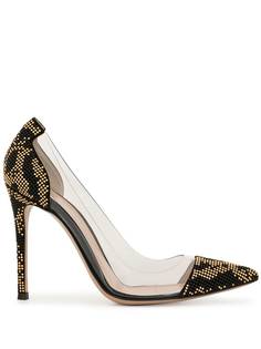 Gianvito Rossi туфли-лодочки на шпильке с кристаллами