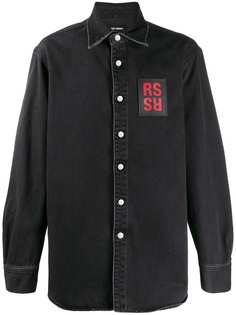 Raf Simons logo patch denim shirt