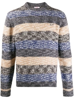 Sun 68 striped patterned sweater