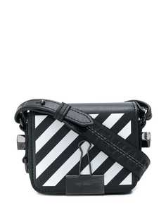 Off-White мини-сумка с диагональными полосками