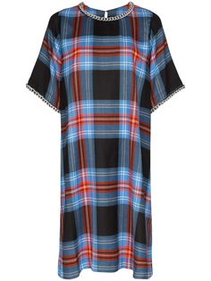Charles Jeffrey Loverboy платье-трапеция в клетку тартан с цепочкой