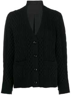 Sacai кардиган с V-образным вырезом
