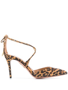Aquazzura туфли-лодочки с леопардовым принтом