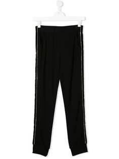 Twin-Set TEEN rhinestone track pants