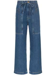 Nanushka Gemini belted wide-leg jeans