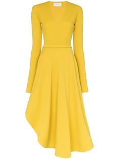 Esteban Cortazar V-neck wrap-front dress