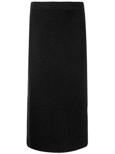 Vince ribbed knit midi skirt