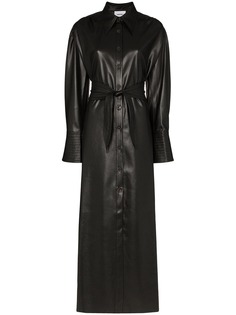 Nanushka Rosana faux-leather shirt dress