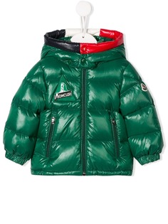 Moncler Kids contrast neck padded jacket