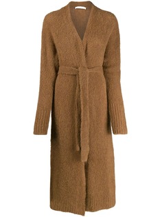 Tela long-line knitted cardigan