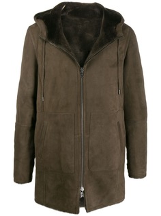 Desa 1972 hooded sheepskin coat