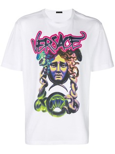 Versace футболка с принтом граффити
