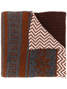 Tela contrast panel knit scard