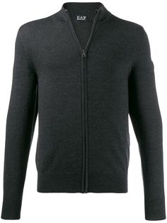 Ea7 Emporio Armani zip front cardigan