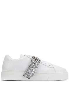 Miu Miu glitter strap sneakers