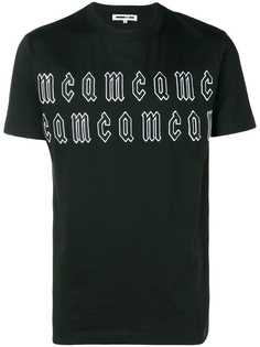 McQ Alexander McQueen футболка с принтом логотипа в готическом стиле