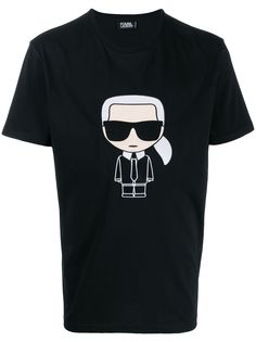 Karl Lagerfeld футболка с вышивкой Ikonik