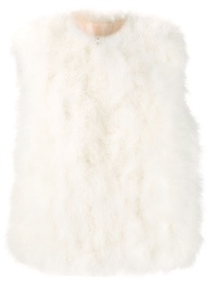 Yves Salomon feathered gilet