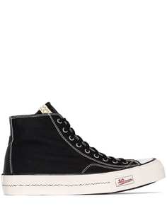 Visvim black Skagway high top sneakers