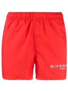 Givenchy logo printed swim shorts