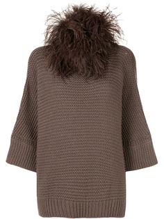 Fabiana Filippi feather trim jumper