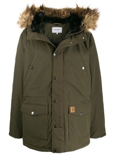 Carhartt WIP logo patch parka coat