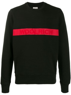 Woolrich logo stripe sweatshirt