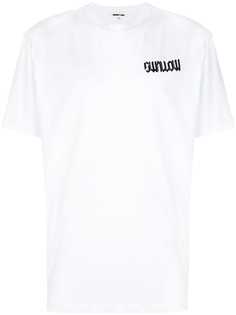 McQ Alexander McQueen Swallow slogan T-shirt
