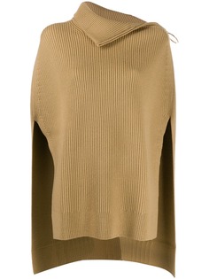 Paco Rabanne roll neck poncho top