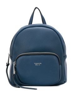 Tosca Blu logo plaque small backpack