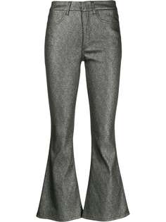 Dondup metallic flared trousers