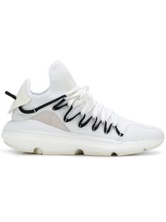 Y-3 ridged lace-up sneakers