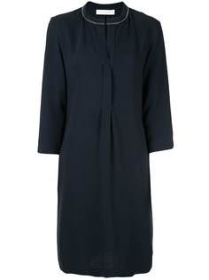 Fabiana Filippi split neck shift dress