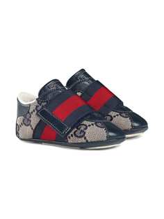 Gucci Kids кроссовки с полоской Web