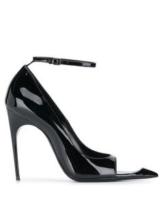 Saint Laurent туфли Edwige с открытым носком