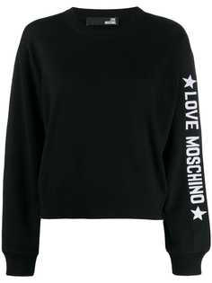 Love Moschino джемпер свободного кроя с логотипом