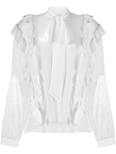 Faith Connexion silk pussybow blouse