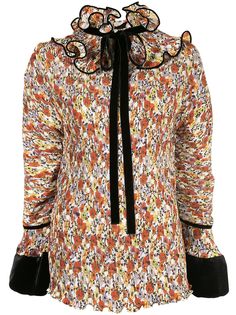 Tory Burch micro pleated blouse