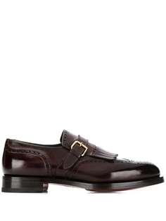 Santoni buckle detail loafers