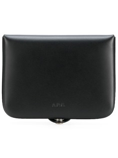 A.P.C. футляр для монет с тисненым логотипом