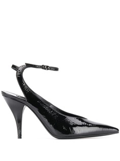 Casadei мюли с заостренным носком и ремешком на пятке