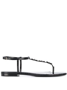 Saint Laurent декорированные сандалии