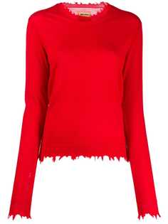 Uma Wang frayed edges jumper