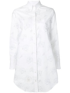 Thom Browne платье-рубашка с цветочным узором