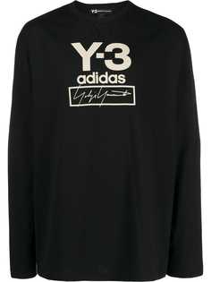 Y-3 logo print sweatshirt